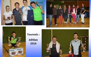 Tournois édition 2014 : les résultats