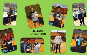 Tournois 2018 : les résultats