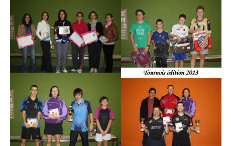 Tournois édition 2013 : les résultats