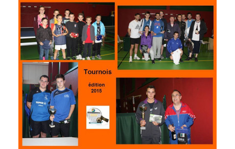Tournois édition 2015 : les résultats