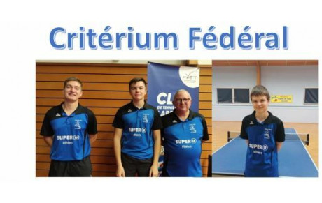 Critérium Fédéral - Tour n°1